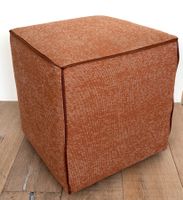 PAOLA LENTI Design Hocker CUBO Stoff Kvadrat ATRIUM rostrot