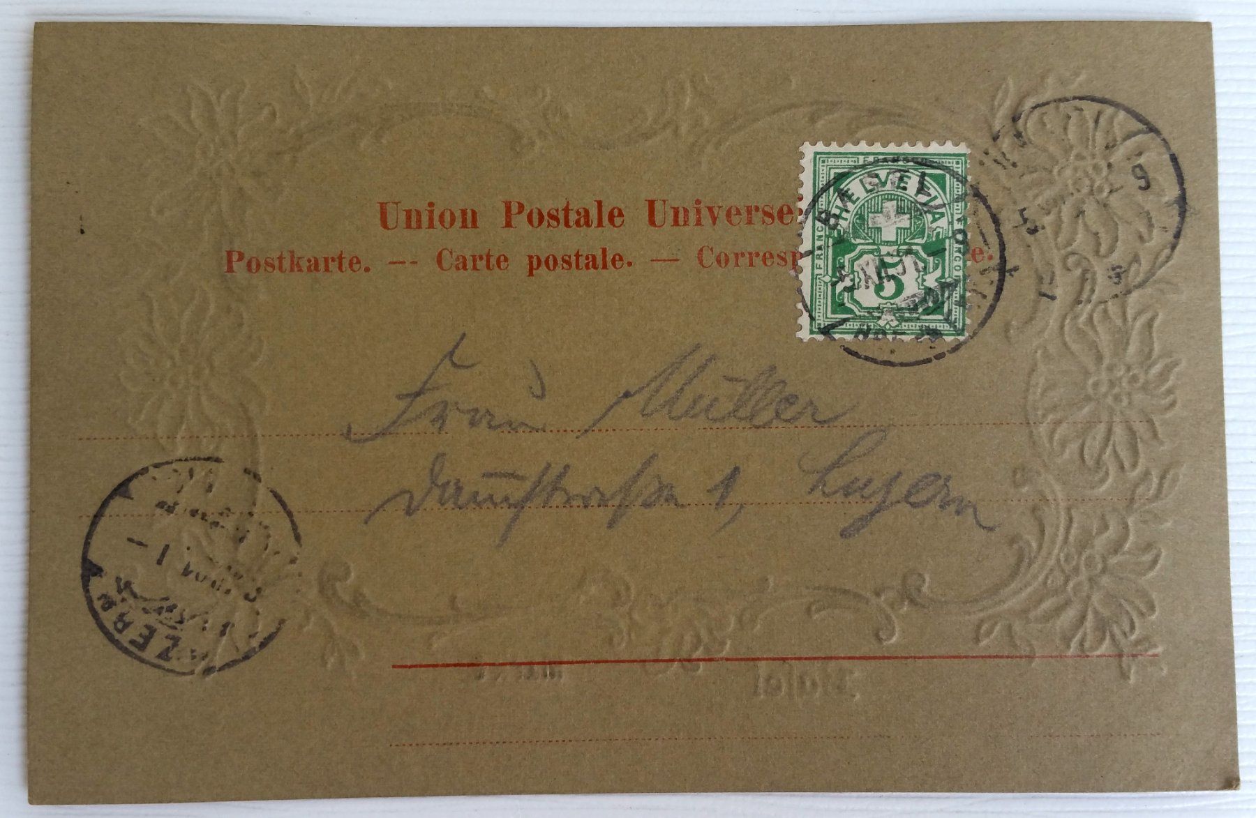 Cartoline postali: AK: Basel - Markt auf dem Basler Marktplatz, 1901 – Usato da Oberriet SG venduto da Manick 2