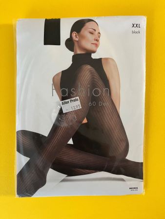 Strumpfhose Fashion Migros, Grösse XXL  (Längsstreifen)
