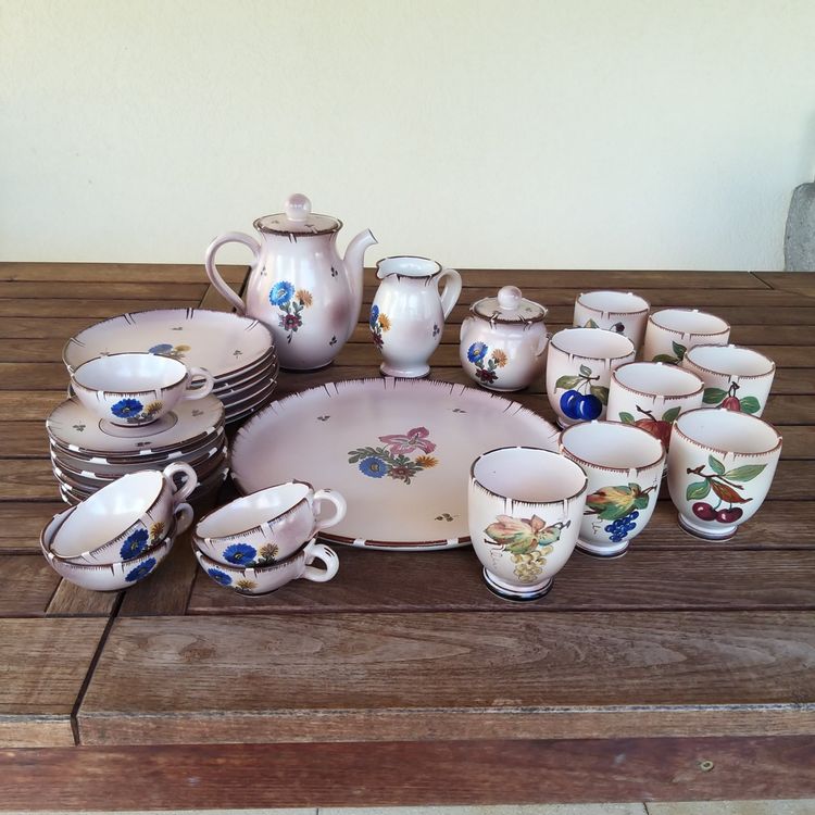 Visiodirect Lot De 6 Assiettes Café Et Thé Gourmand - 28 X 14,5 Cm