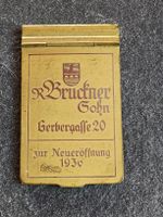Werbe Notizblock Halter R. Bruckner Basel Neueröffnung 1936