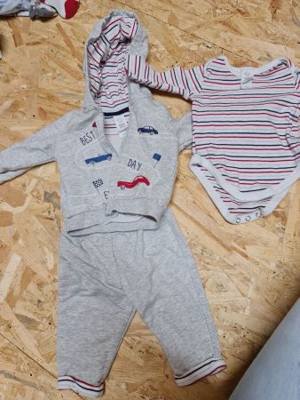 Baby Trainer Hosen Jacke Body Set 62