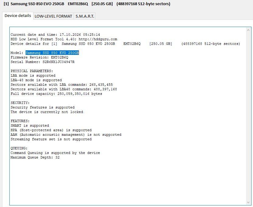 Samsung Dischi rigidi: Samsung SSD 850 EVO 250GB – Usato da Semsales venduto da __Florian__ 2