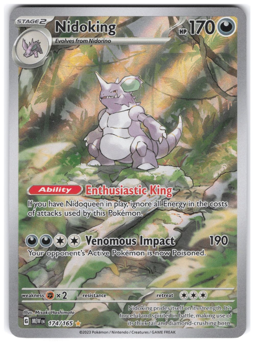 Pokémon Carte collezionabili: Nidoking / 151 / MEW 174 – Nuovo (secondo la descrizione) da Arni AG venduto da PokemonCardsStore