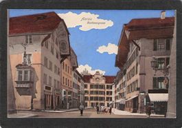 #Aarau - Rathausgasse , gel. 1913