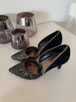 Pumps gold schwarz glitzernd 37 NEU Stylesnob
