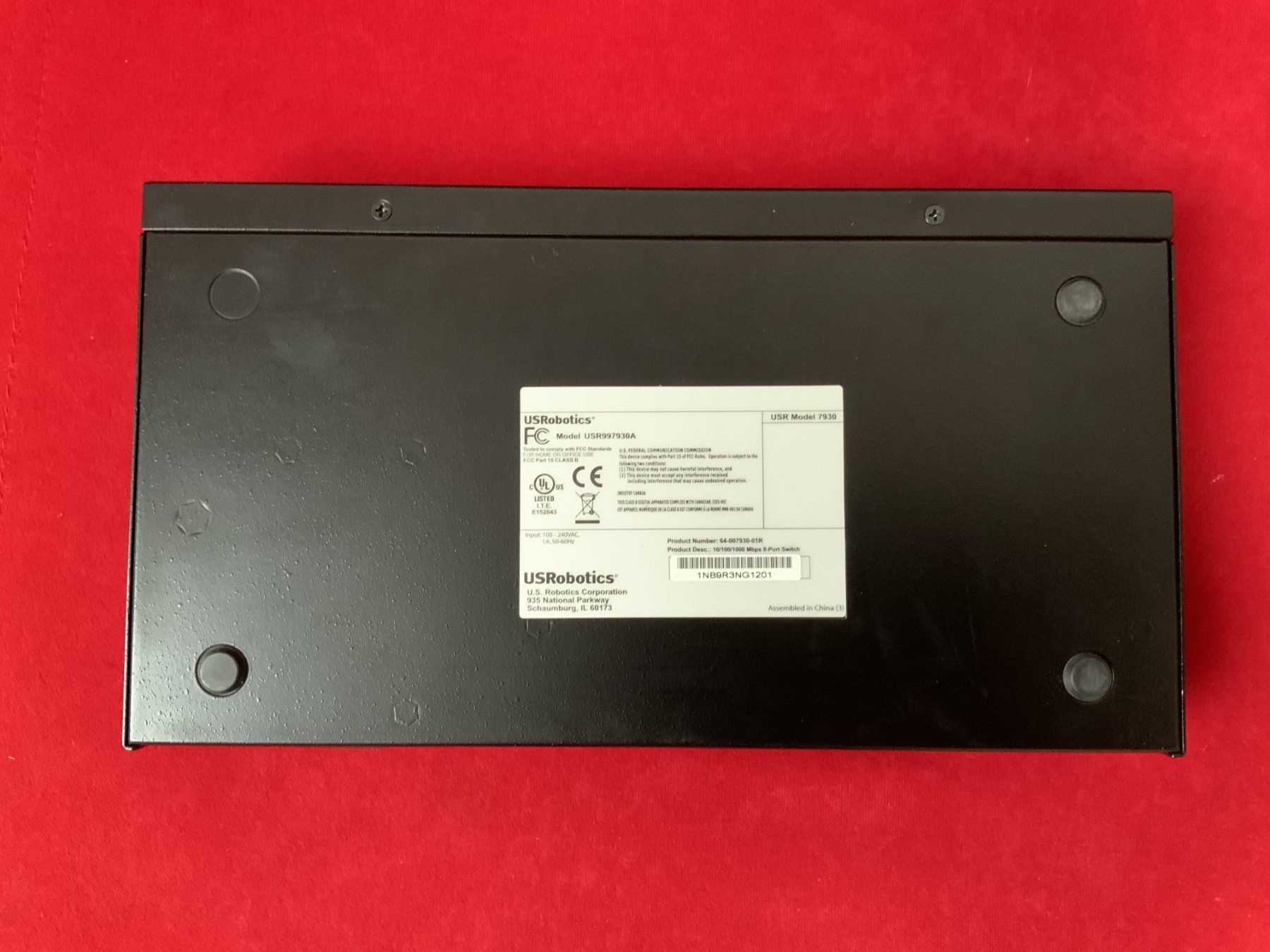 Hubs & Switches: USRobotics 8-Port Switch 10/100/1000 Mbps – Gebraucht aus Root von Tech-Nick 1