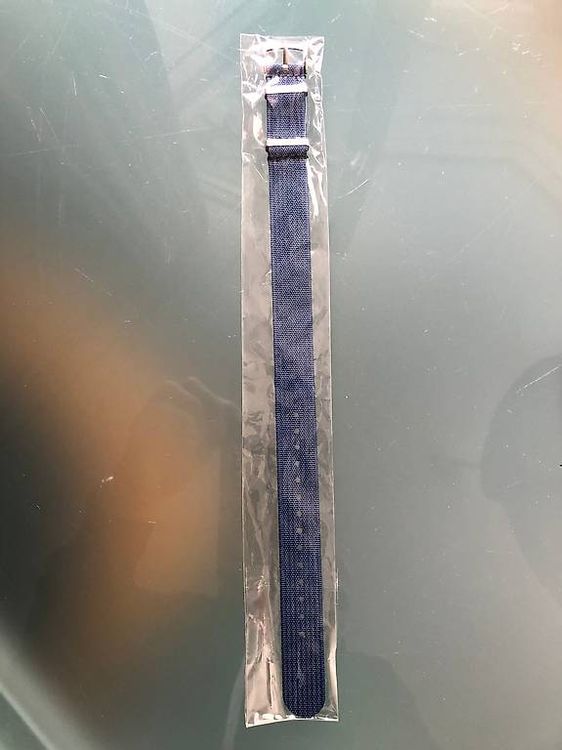 Neues Uhrenarmband Textil, blau 3