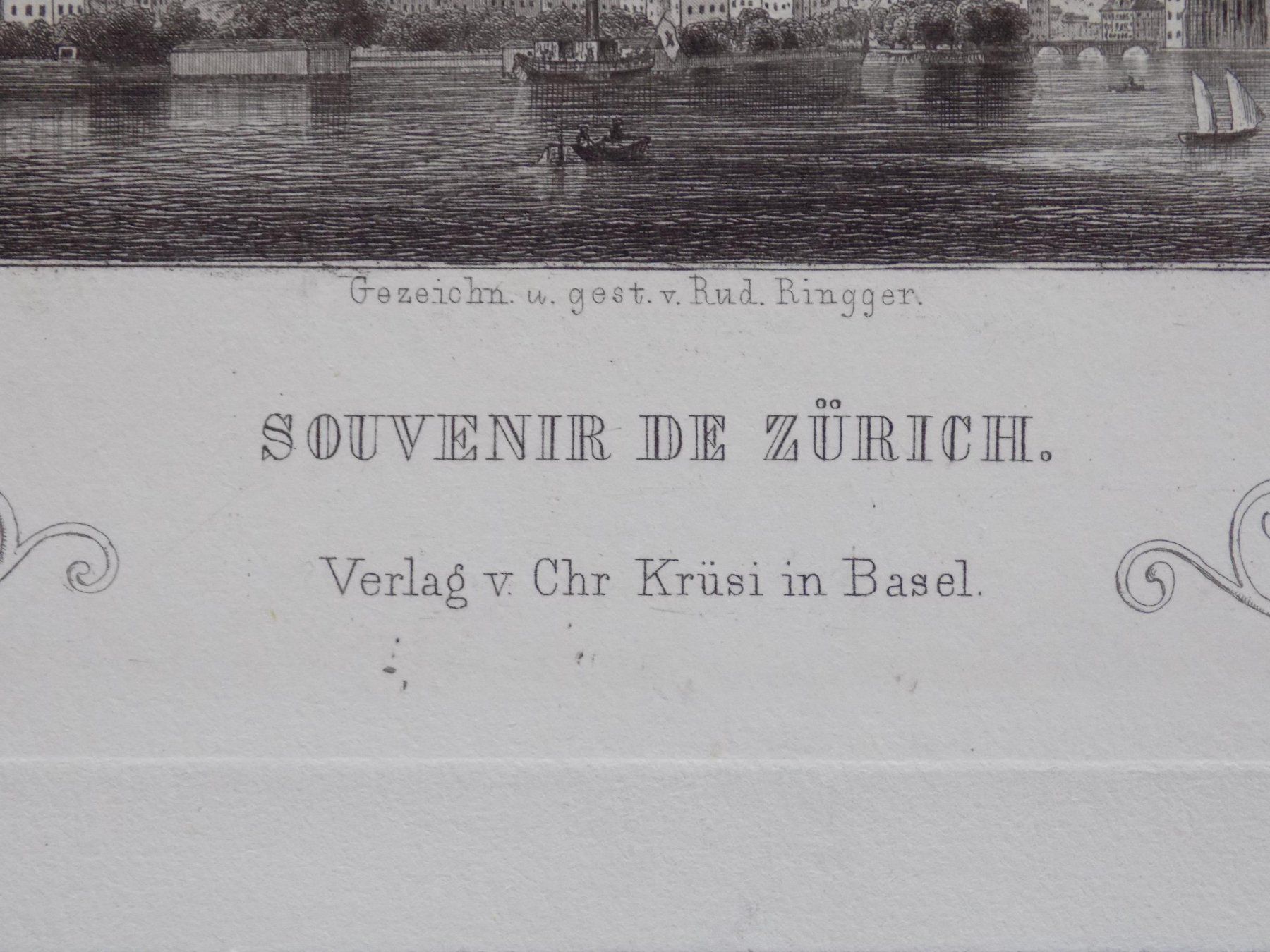 Gravures: Zürich Souvenirblatt von Ringger – D'occasion à Risch par Rischli15 2