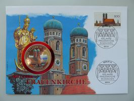 1994 Numisbrief: 500 "J. Frauenkirche" mit farbiger Medaille