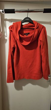 Amisu Strickpullover Rot, XL, Rollkragen - Super Zustand!