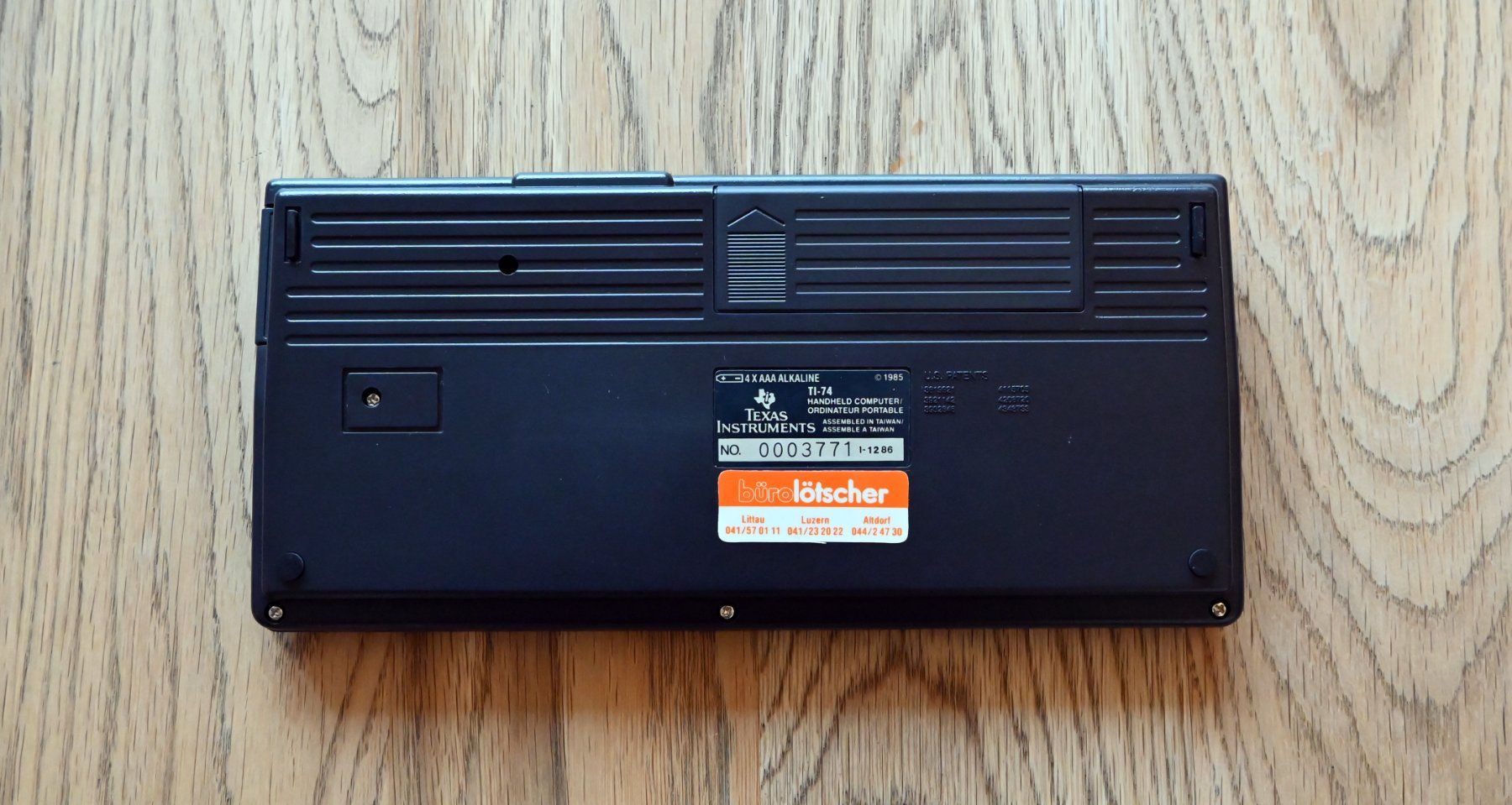 Texas Instruments Calcolatrici tascabili: Texas Instruments Ti-74 BASICALC inkl. Statistikmodul – Usato da Münchenbuchsee venduto da Chaoo 1