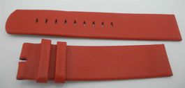 21 mm Leder Uhrenarmband rot, Nr. 72a