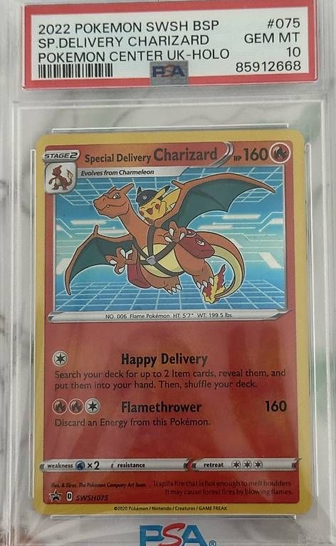 Carte collezionabili: Pokémon PSA10 SPECIAL DELIVERY CHARIZARD-HOLO 075 – Usato da Bäretswil venduto da Sal_80