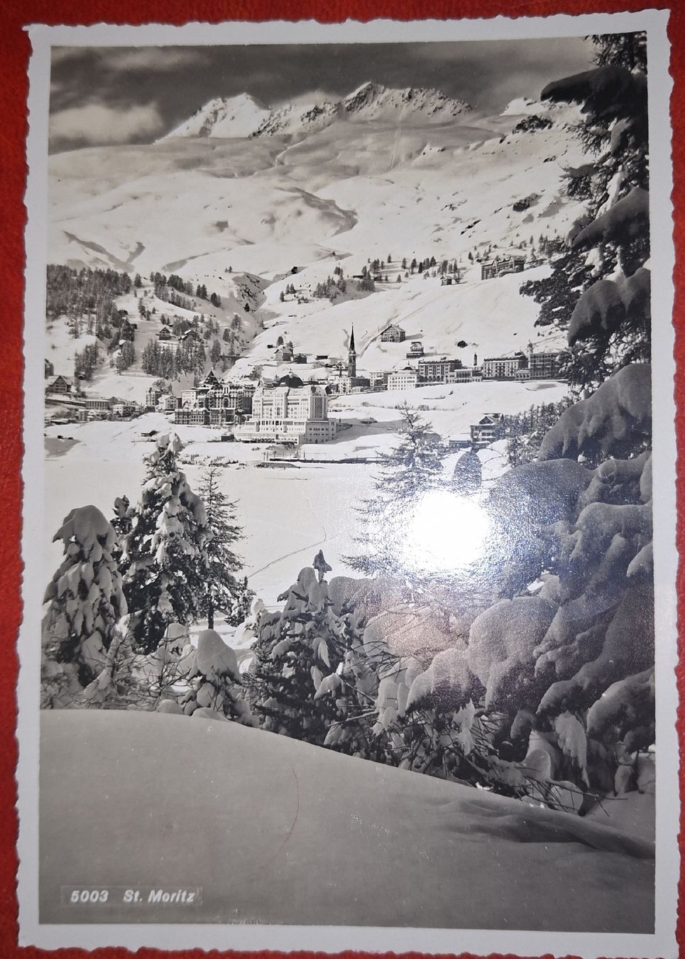 Cartoline postali: Ansichtskarte St. Moritz Julierpass  – Usato da Balgach venduto da SIMEON27