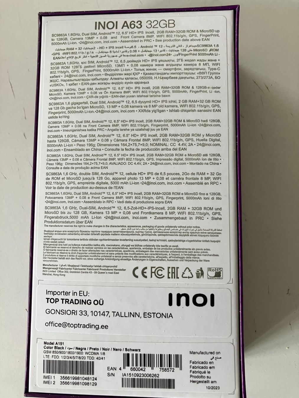 Telefoni cellulari / Smartphones: INOI A63 Smartphone neu – Nuovo e nell'imballaggio originale da Aadorf venduto da heiluz15 5