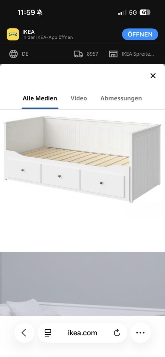 Ikea Betten: Ausziehbett Hemnes Ikea – Gebraucht aus Fislisbach von s.f.a.m