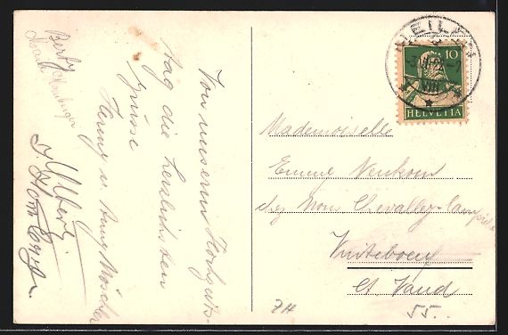 Cartoline postali: Meilen, Restaurant zum Blumental A. Brup – Usato da Berlin venduto da bartko-reher 1
