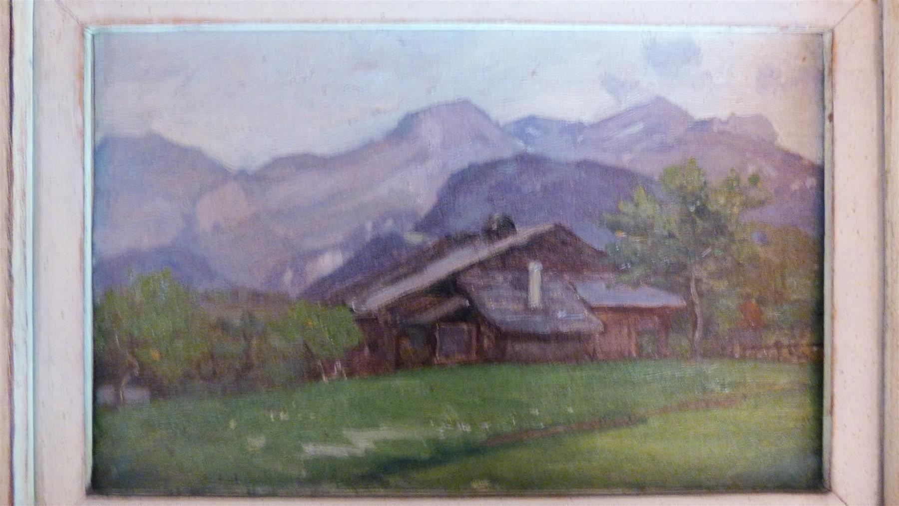 Dipinti: Bild / Gemälde "Aeschi bei Spiez - Chalet" % %% – Usato da Nunningen venduto da Ave51 5