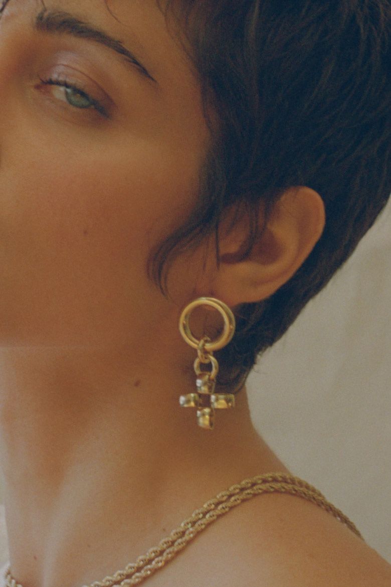 Orecchini pendenti & Orecchini a lobo: Laura Lombardi earrings – Usato da Fribourg venduto da mariedw