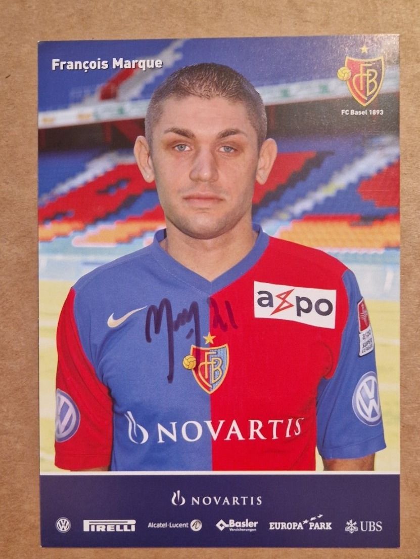 Autografi: François Marque - FC Basel 2007/08 – Usato da Menziken venduto da Autogramme