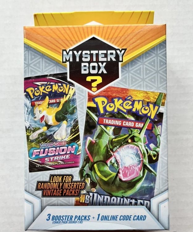 Pokemon Mystery Hanger Box Walmart 3 Booster Packs Vintage Packs Seeded 1:10 2024 New