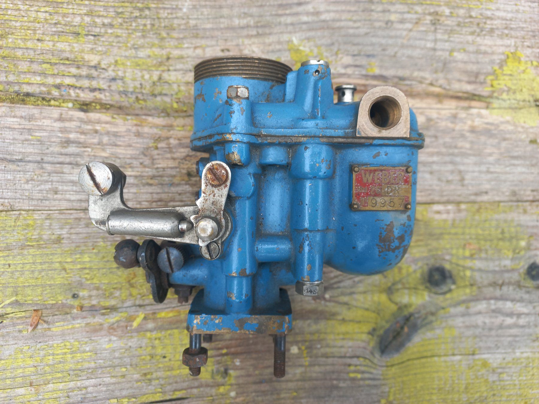 Tutti pezzi di ricambio auto: rarer Oldtimer Messing / Bronze Vergaser WEBER Tipo 26 DR – Usato da Dulliken venduto da Dullikenlerchclassic 1