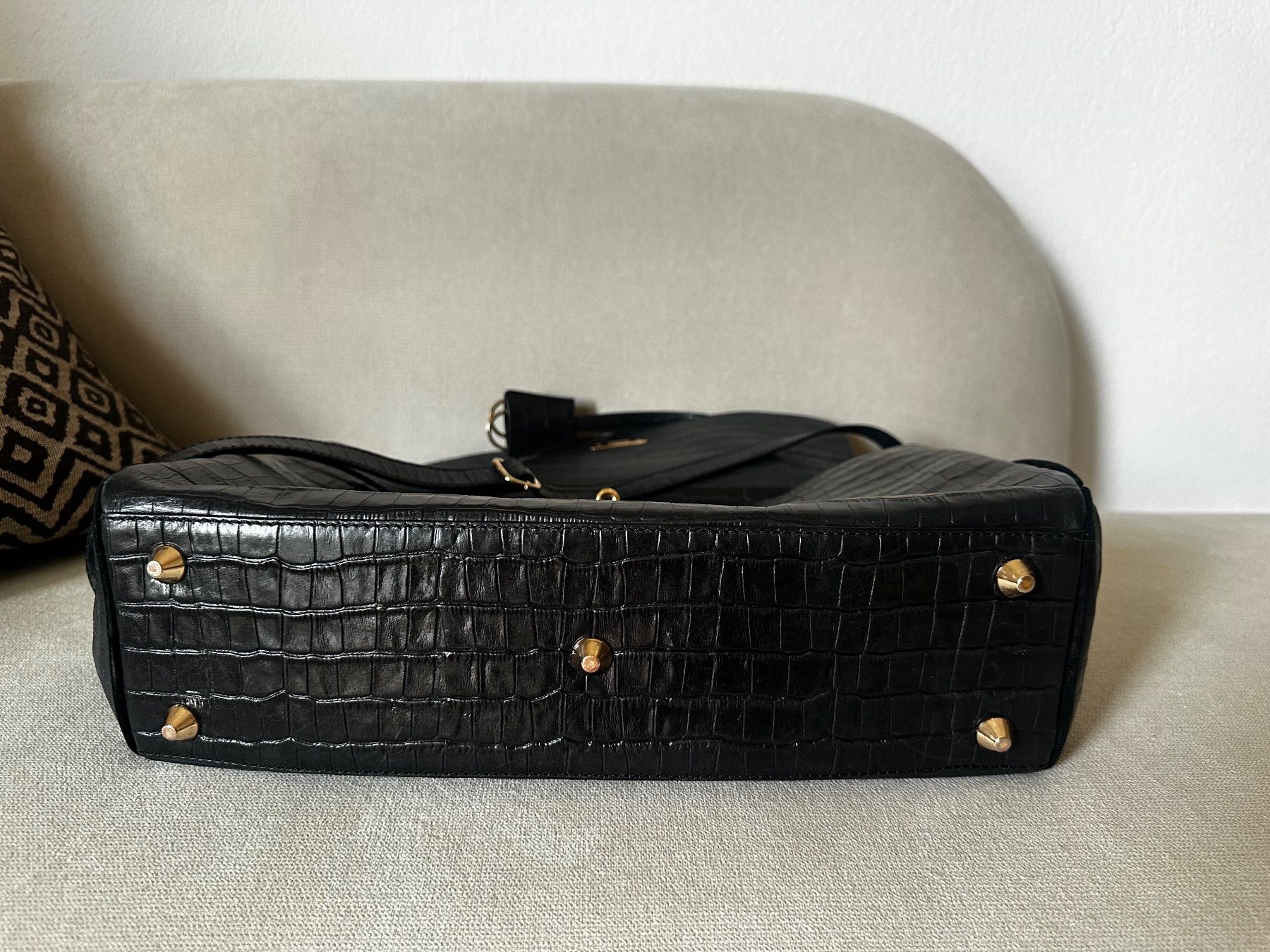 Hamilton Taschen: Melvin & Hamilton Krokotasche schwarz – Gebraucht aus Bern von Yersinia03 3