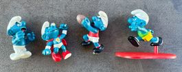 4 Schlumpf Figuren unvollständig Peyo Schleich Vintage