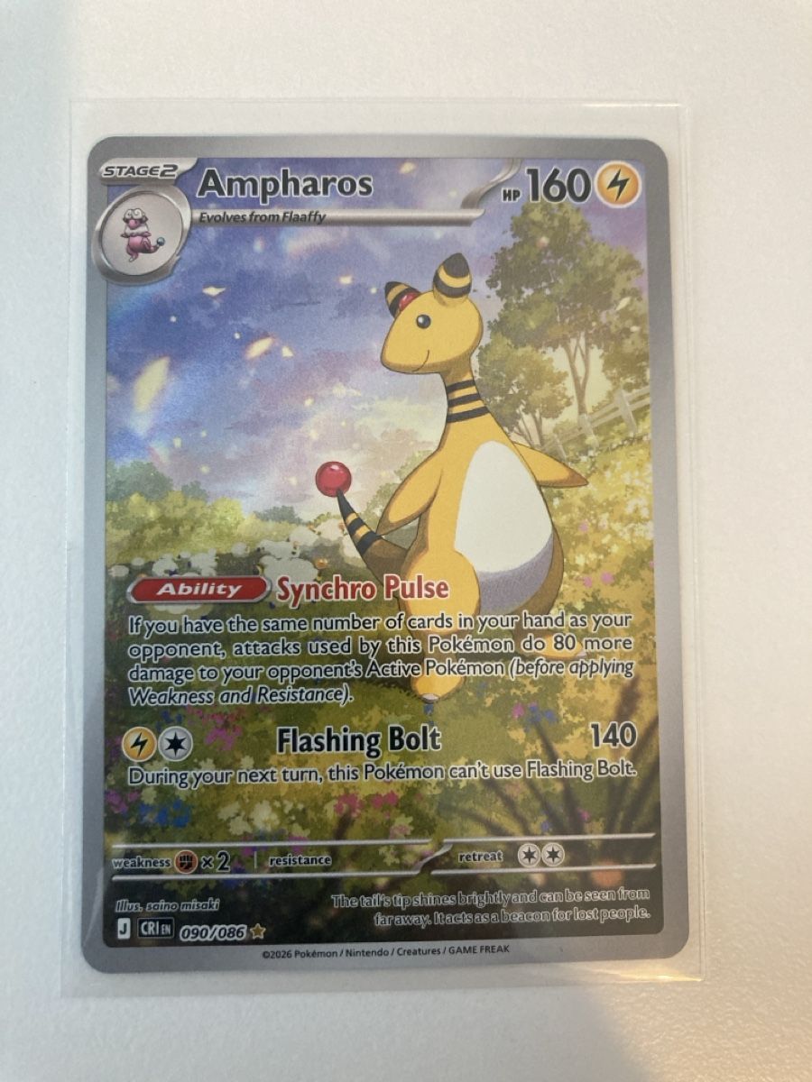 Pokémon Carte collezionabili: Ampharos 090/086 EN – Nuovo (secondo la descrizione) da Wohlen AG venduto da Liridon22