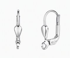 2 Stück (1 Paar) Brisuren / Ohrhaken Silber 925