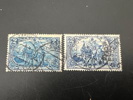 Deutsches Reich 1902 MiNr. 79 A+B  gest. (4988)