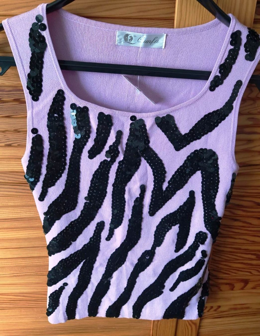Tops: Top / Sommertop mit Paillette, Lila - Grösse S - – Neu (gemäss Beschreibung) aus Zürich von 1980ale 5