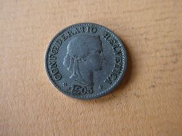 Schweiz 1905, 5 Rappen