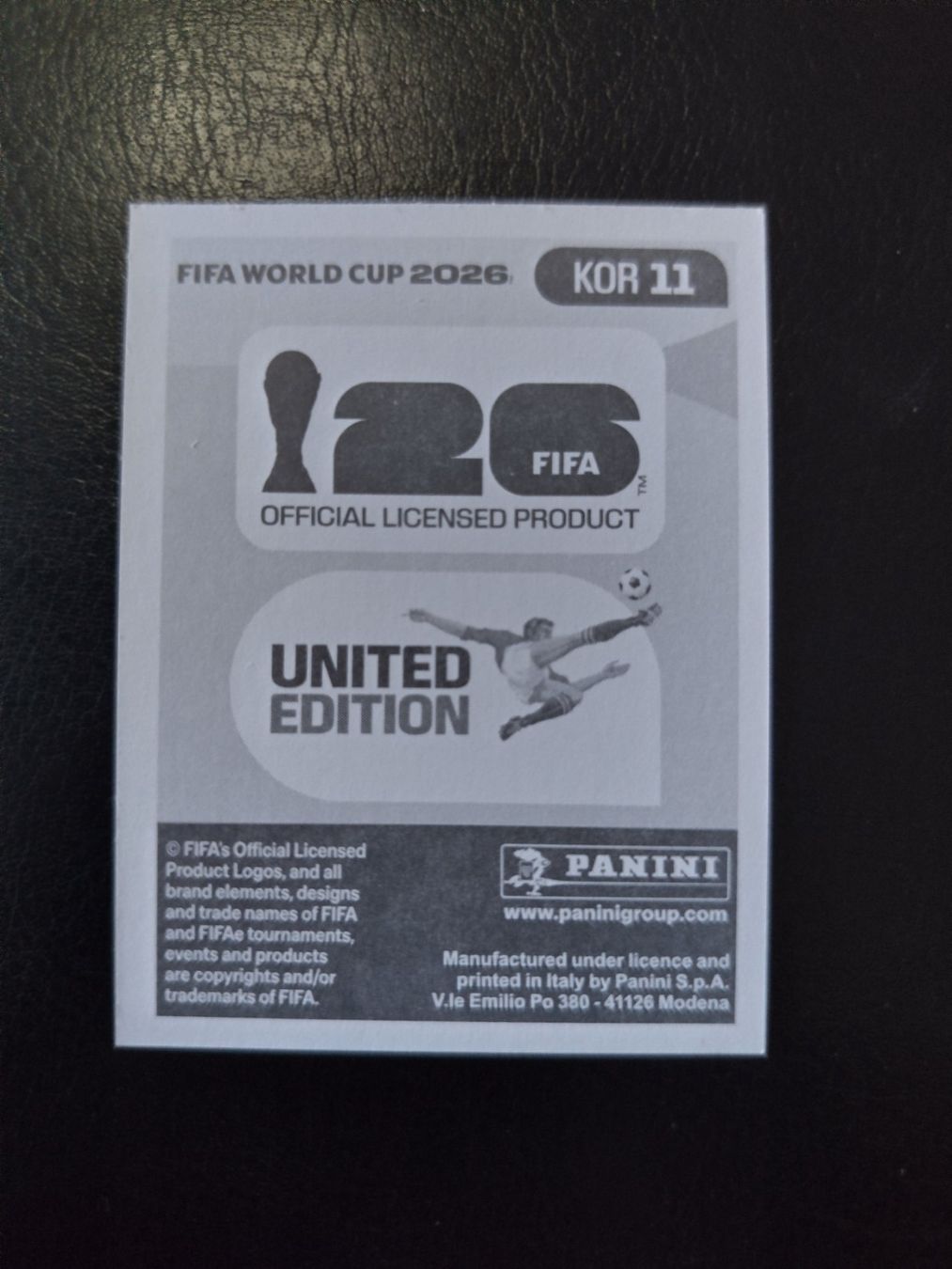Panini Cartes à collectionner: Panini FIFA World Cup 2026 KOR 11 – Neuf (Voir description) à Matzingen par Clie42 1
