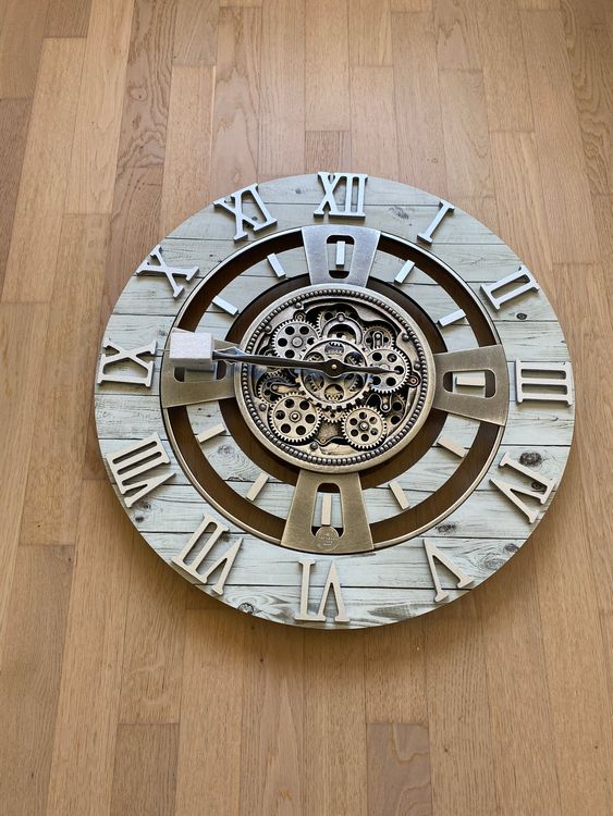 Wanduhr The Gears Clock weiss (Neu (gemäss Beschreibung)) in Cham für ...