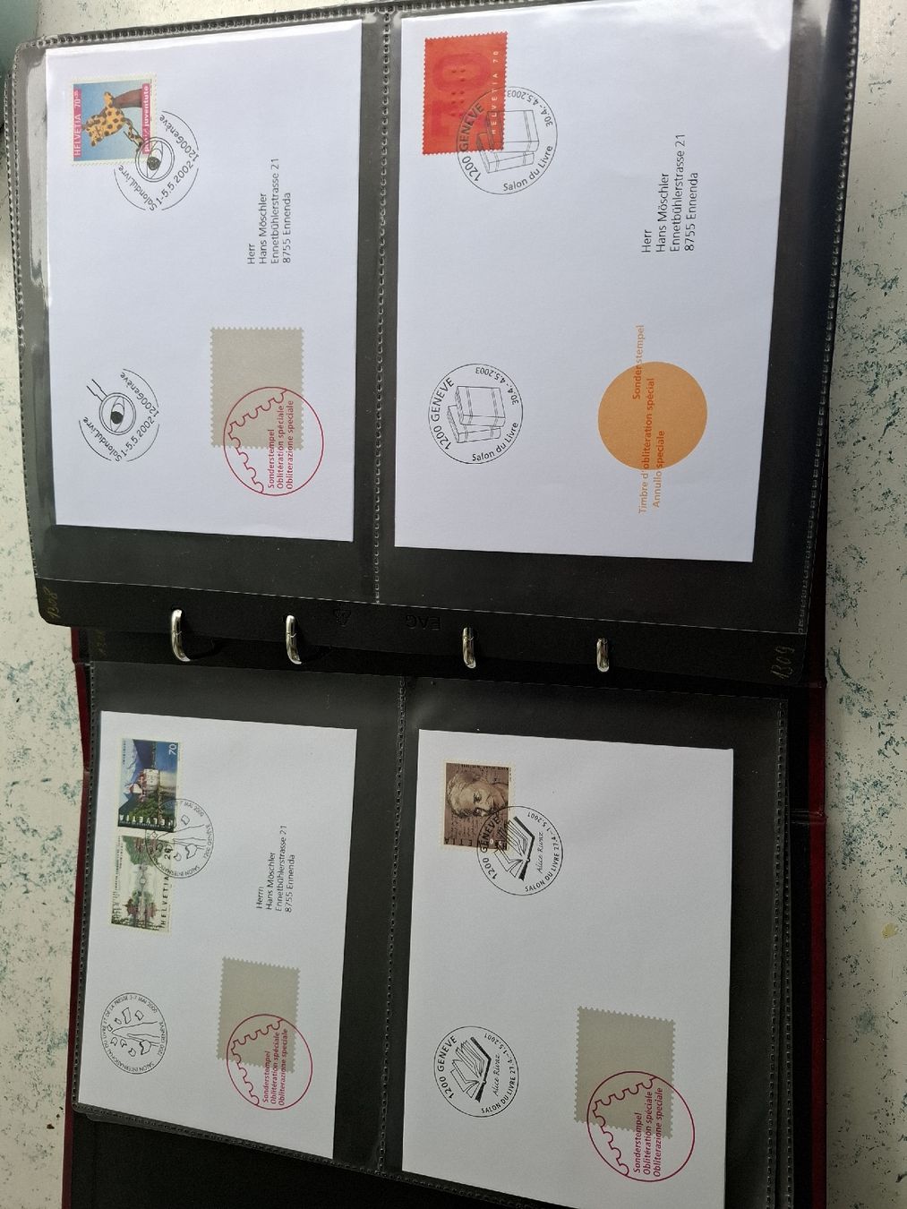 Tutti i francobolli: Briefe Werbe/Sonderstempel Kt.Genf – Usato da Glarus venduto da Strubeli0 1
