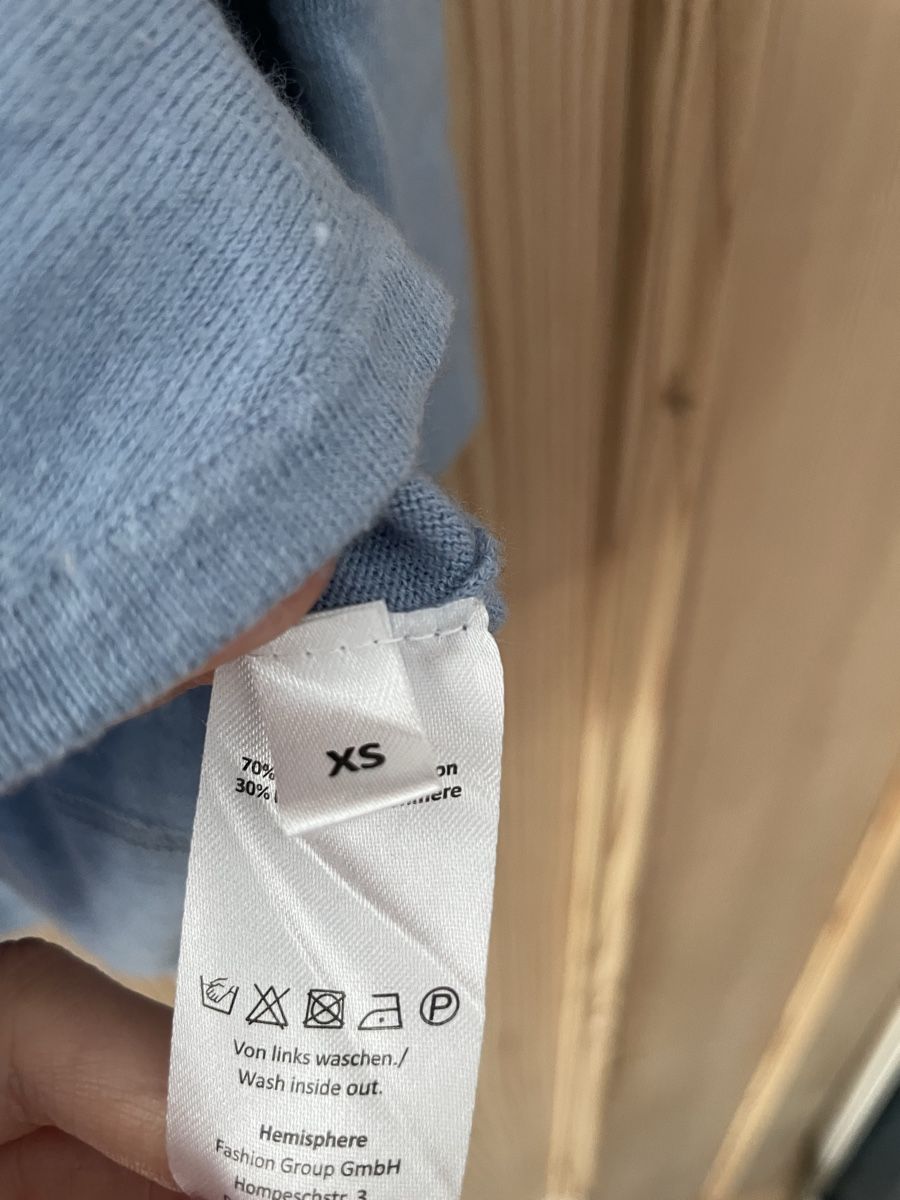 Pulls & Sweat-shirts: Thymian Pullover Baumwolle Kaschmir hellblau Grösse XS – D'occasion à Rorschach par brionvega 3