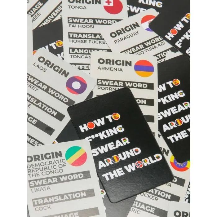 Giochi: How to swear around the world card deck – Nuovo e nell'imballaggio originale da Zürich venduto da ann_in_zuri 5