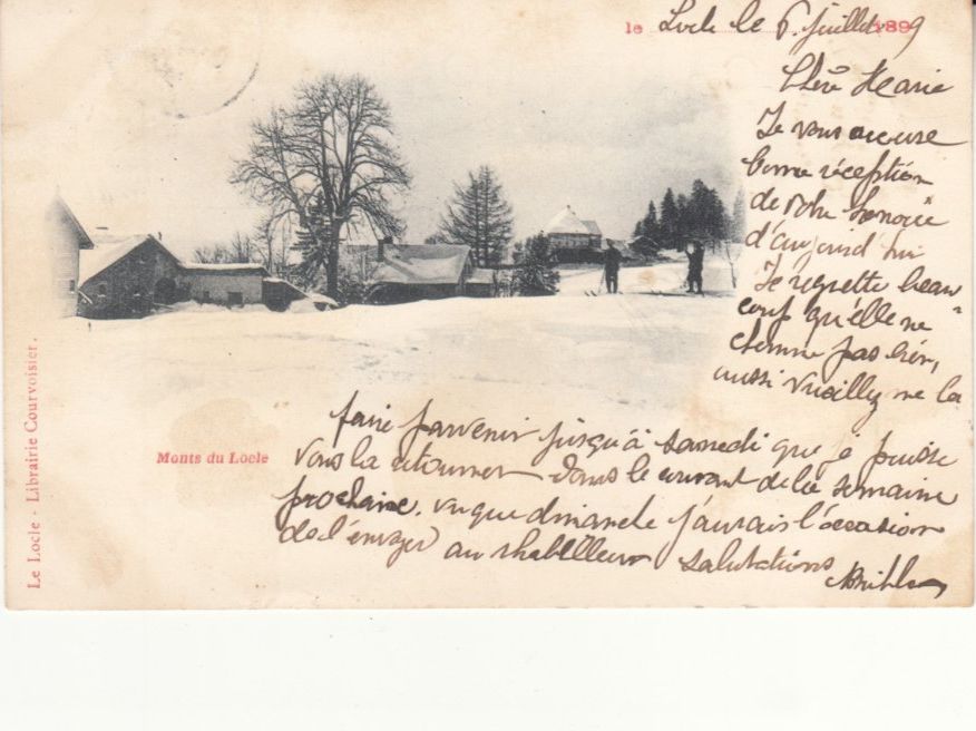 Cartoline postali: Locle 1899, mit Stabstempel Locle – Usato da Bürglen TG venduto da StampGraf