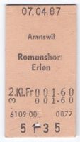 Billette Amriswil – Romanshorn - Erlen
