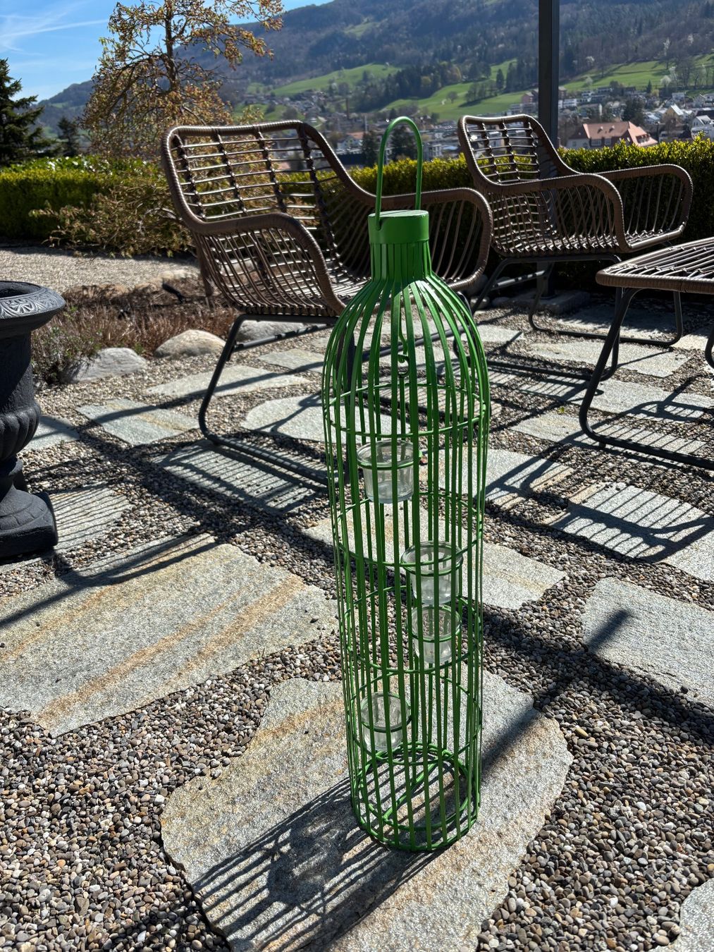 Lanterne: Gartendeko Laterne grün – Usato da Balsthal venduto da Uroby