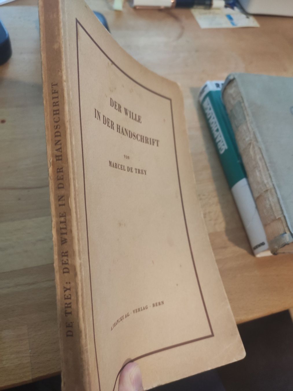 Libri: Der Wille in der Handschrift. Marcel de Trey – Usato da Zürich venduto da typish 1