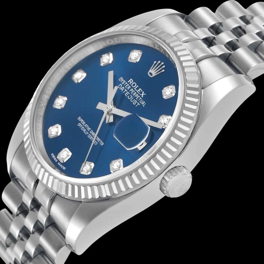 Rolex Uhren: ROLEX DATEJUST quadrante blu con diamanti, ref. 116234 – Gebraucht aus Grancia von Gioielleria_DoroTi 1