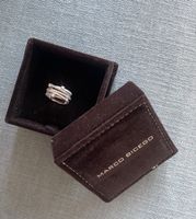Marco Bicego - Bague Goa 5 rangs, or blanc et diamants.