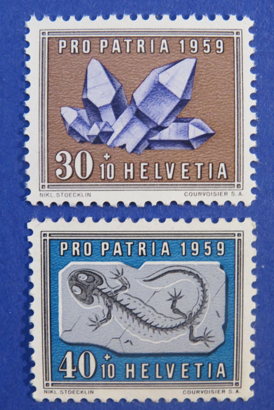 Alle Briefmarken: Serie Pro Patria 1959 postfrisch **,  - SBK: 9.-. – Neu (gemäss Beschreibung) aus Brunnen von Kumari 1