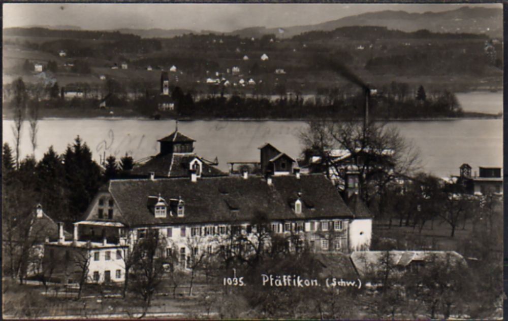 Cartoline postali: Pfäffikon SZ  gegen Ufenau – Usato da Bichelsee venduto da Gloeckner