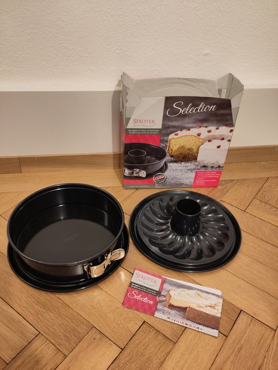 Städter Springform „we Love Baking“ – Emaille-Backform ø 26 Cm, Mit Flach- & Rohrboden, Schnittfest, Antihaft, Nicht Für Spülmaschine