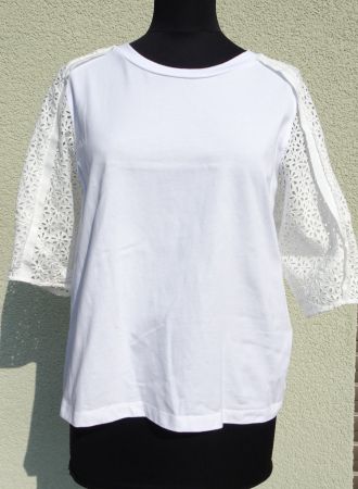 3.1 Phillip Lim Shirt weiss Gr. M Lochstickerei Bluse
