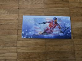handsignierte Lindsey Vonn Autogrammkarte